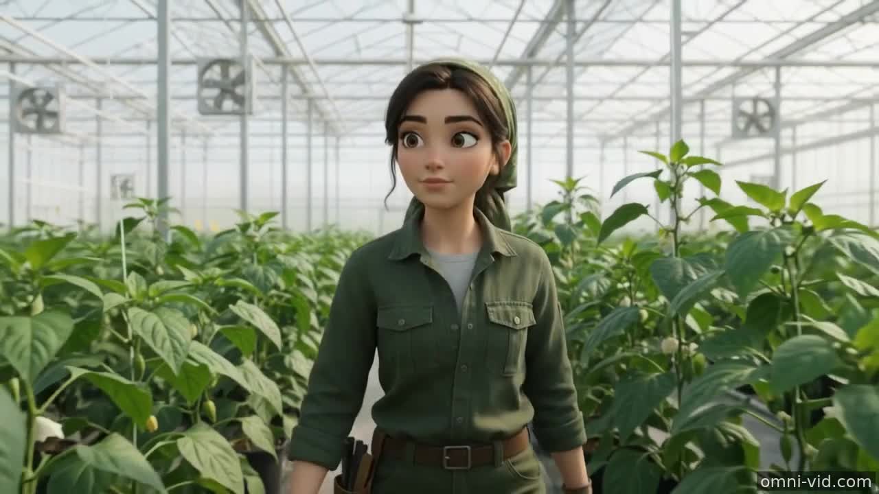 Create a 10-15 second cinematic agricultural video